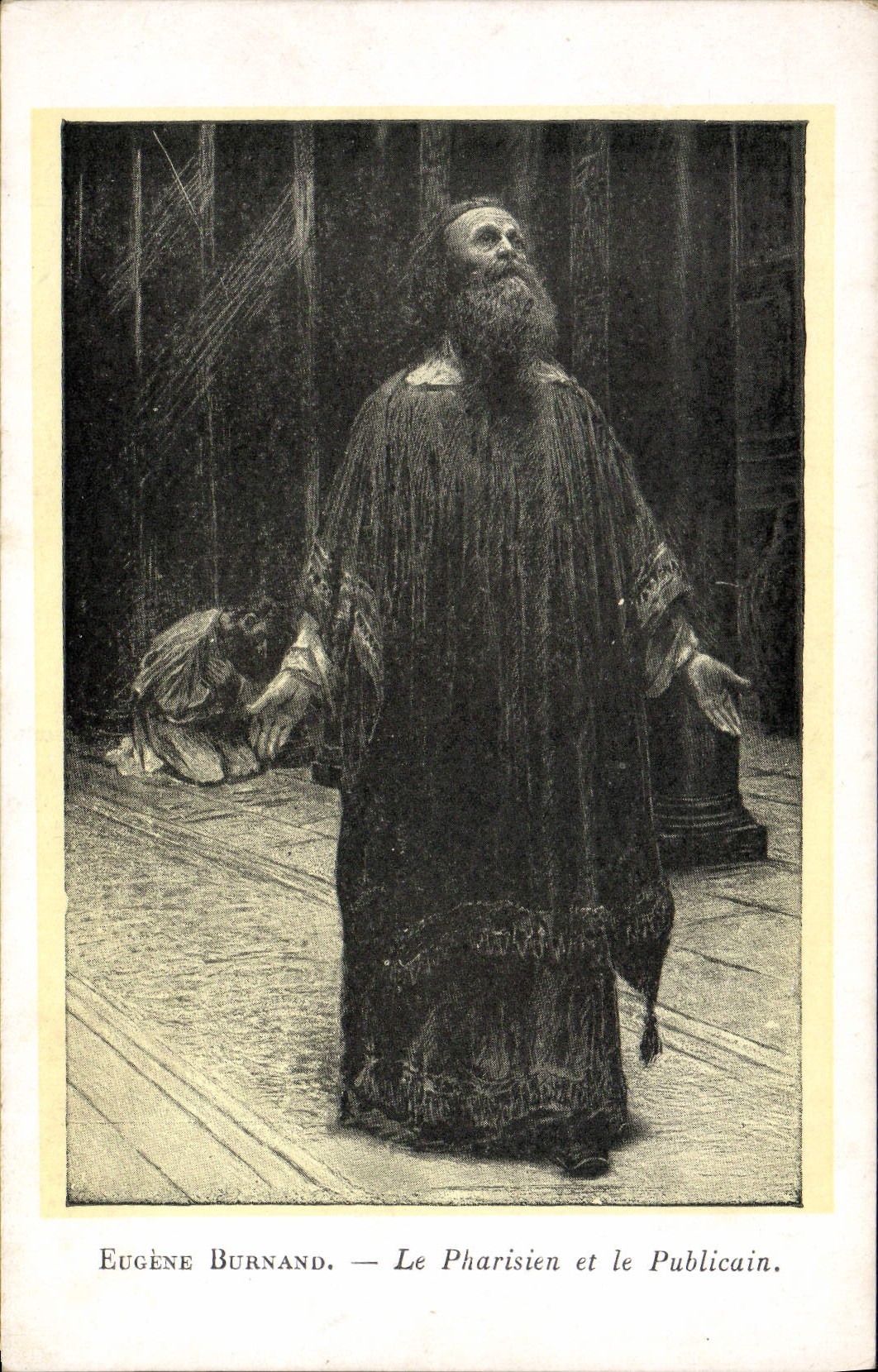 CPA Eugene Burnand Le Pharisien et le Publicain 