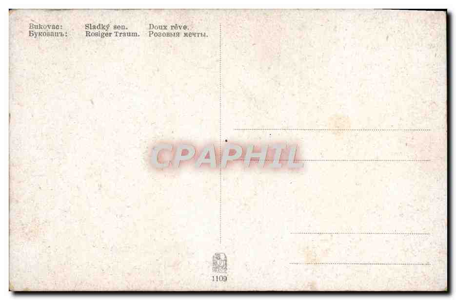CPA Bukovac Doux reve — Rückseite
