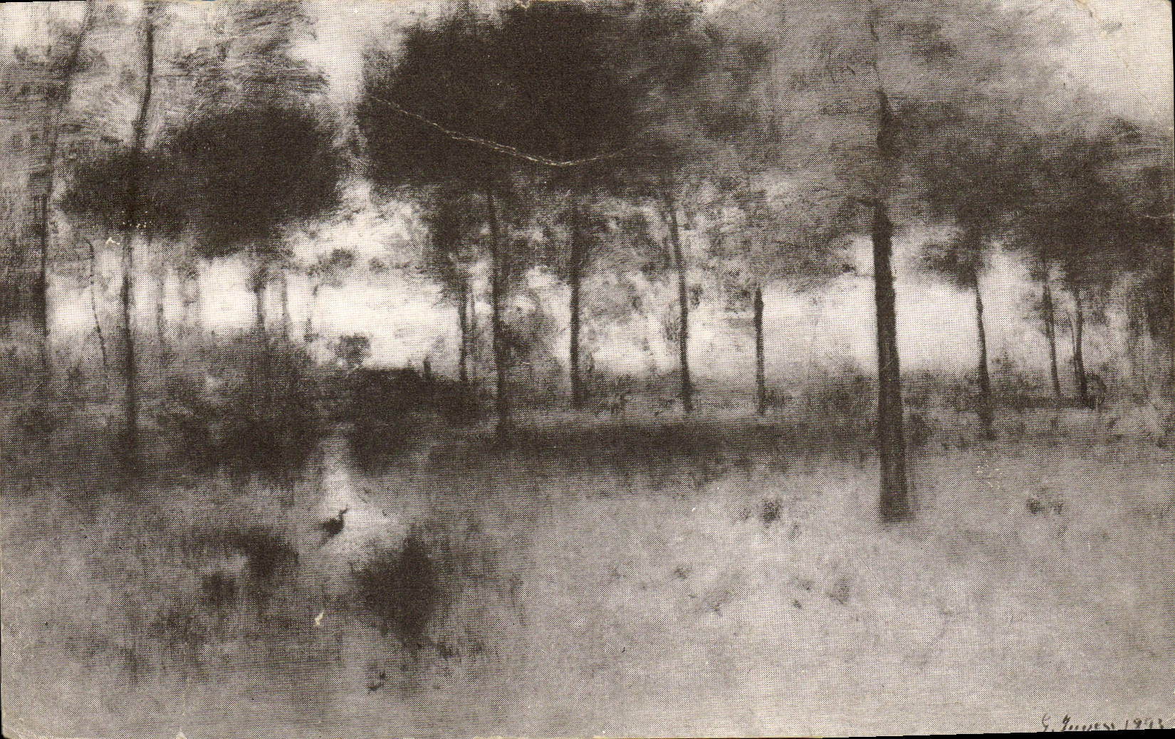 CPA The Home of The Heron by George Inness 