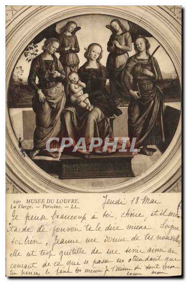 CPA Musee du Louvre La Vierge Peurcino