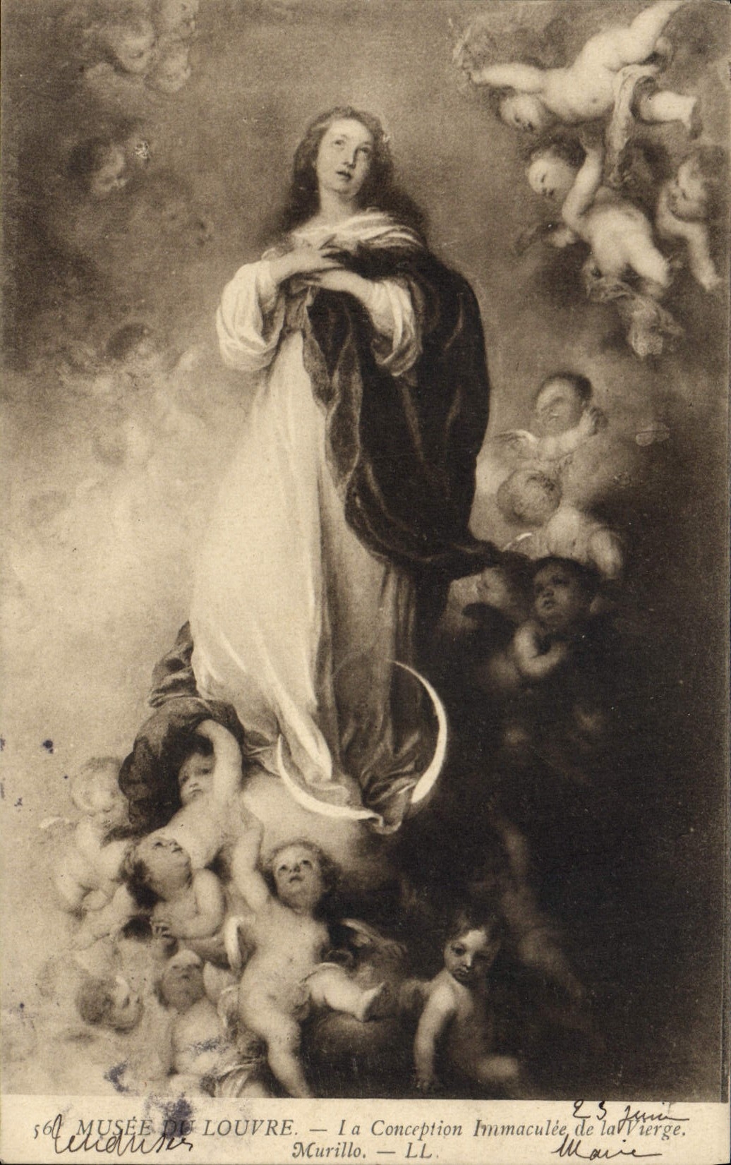 CPA Musee du Louvre La Conception immaculee de la Vierge Murillo