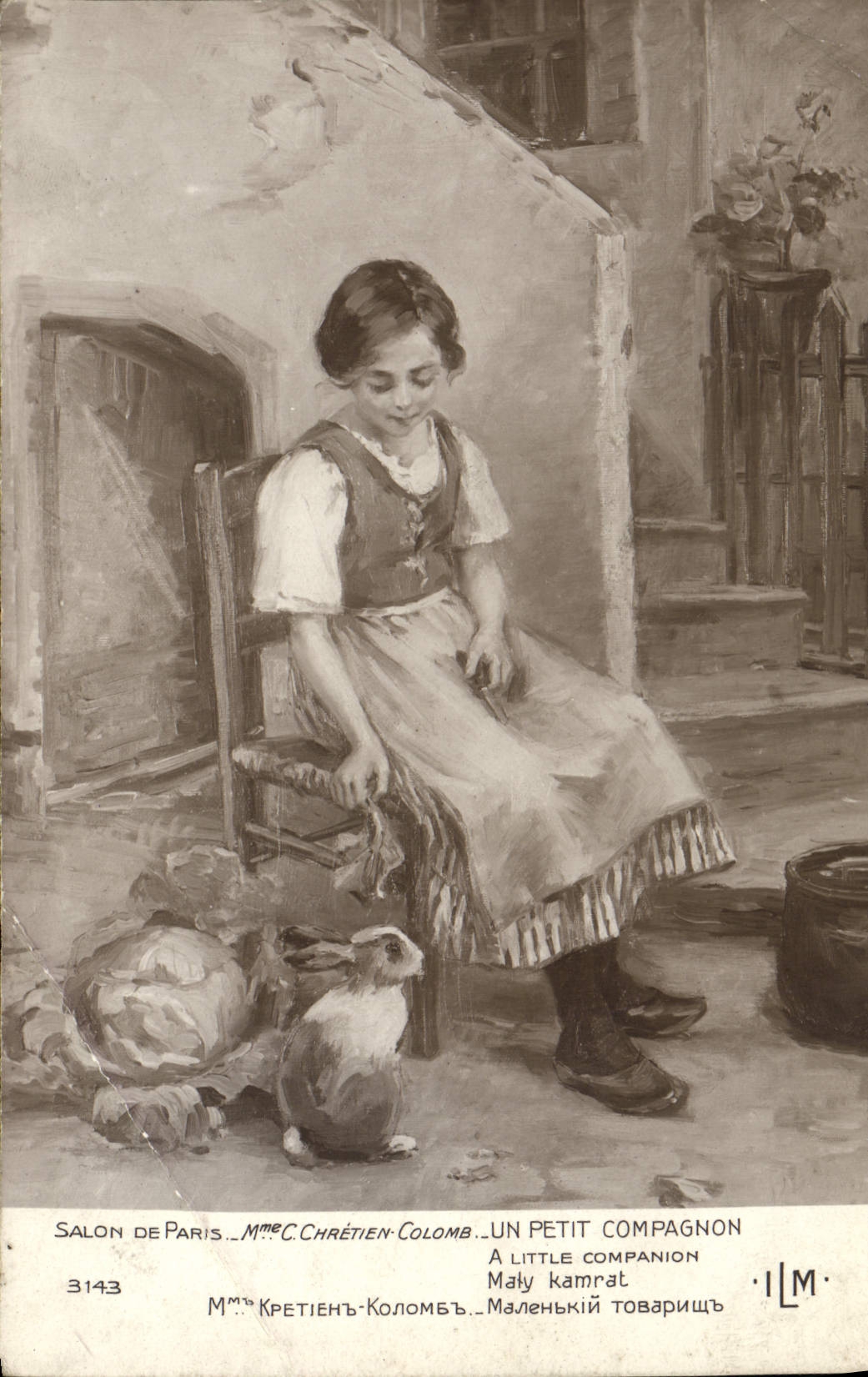 Une petite compagne — Mme C. Chrétien-Colomb — Salon de Paris, n° 3143