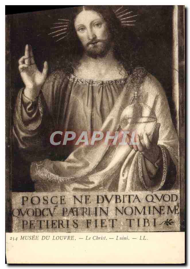 CPA Musee du Louvre Le Christ Luini 