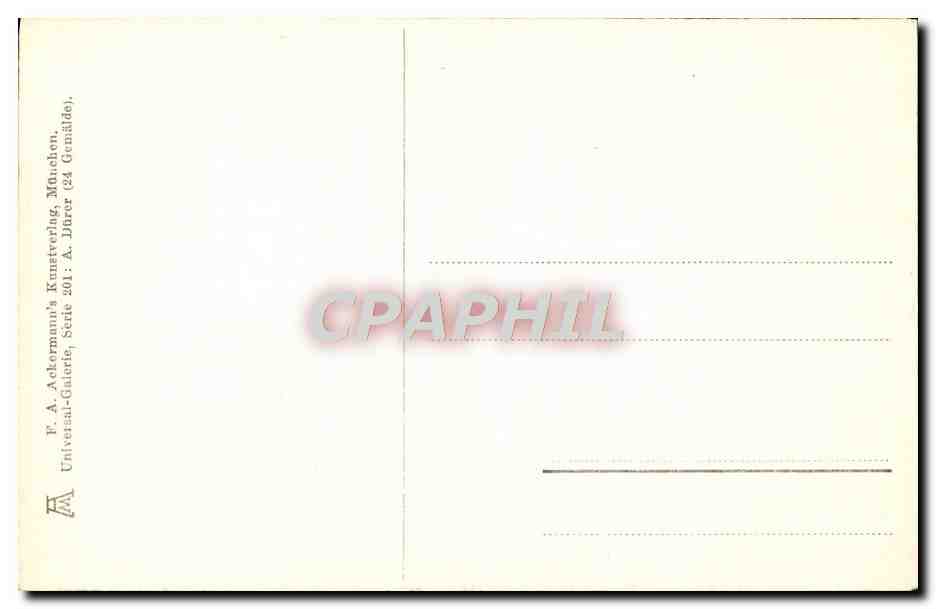 CPA A Durer Munchen Michael Wolgemut  — Verso