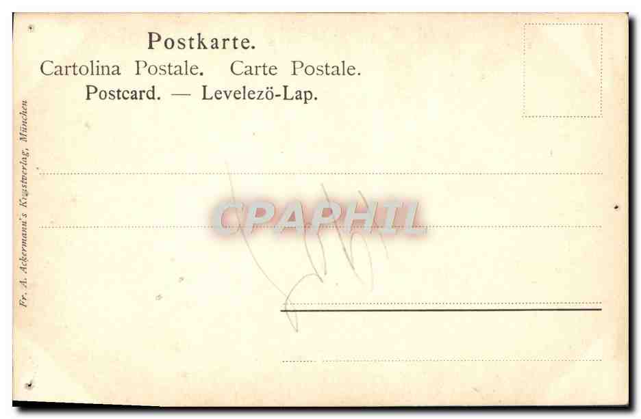 CPA Maria mit der Birne La Vierge a la Poire  — Verso