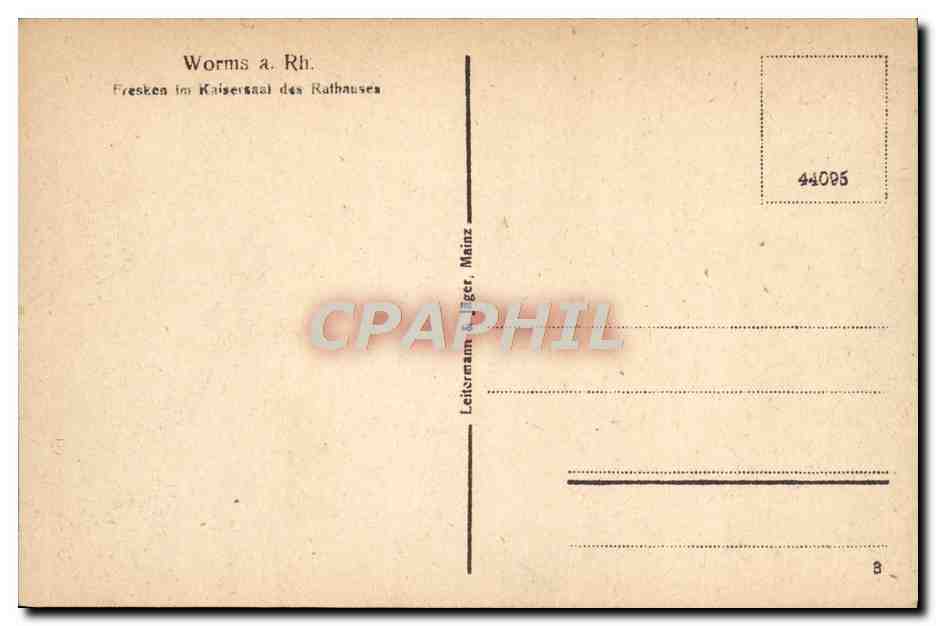 CPA Worms a Rh  — Verso