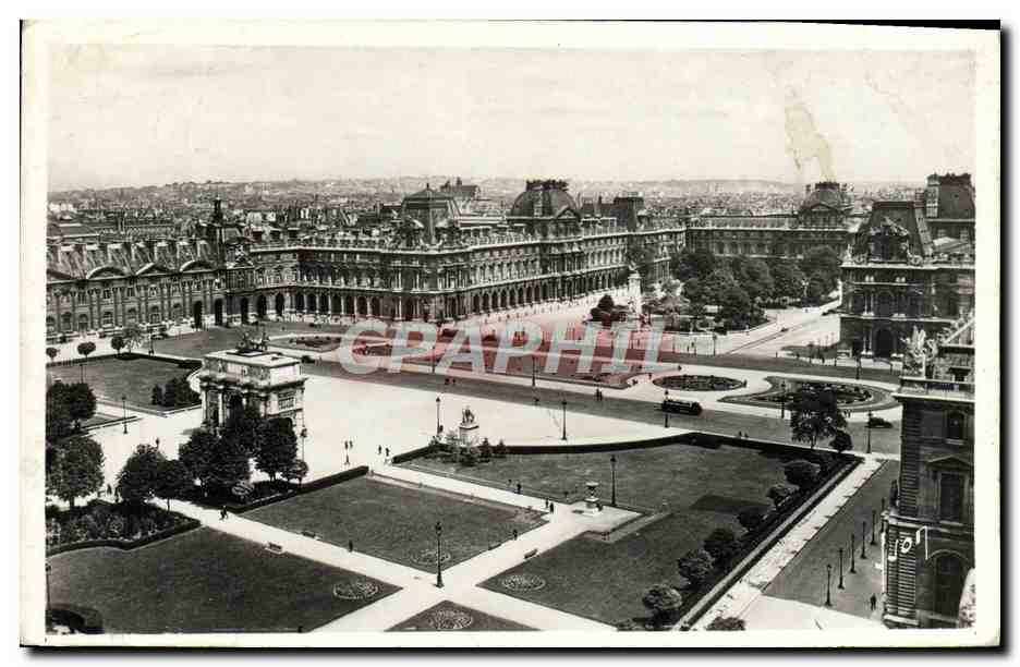 CPM Paris en Flanant Perspective sur la Place du Carrousel 