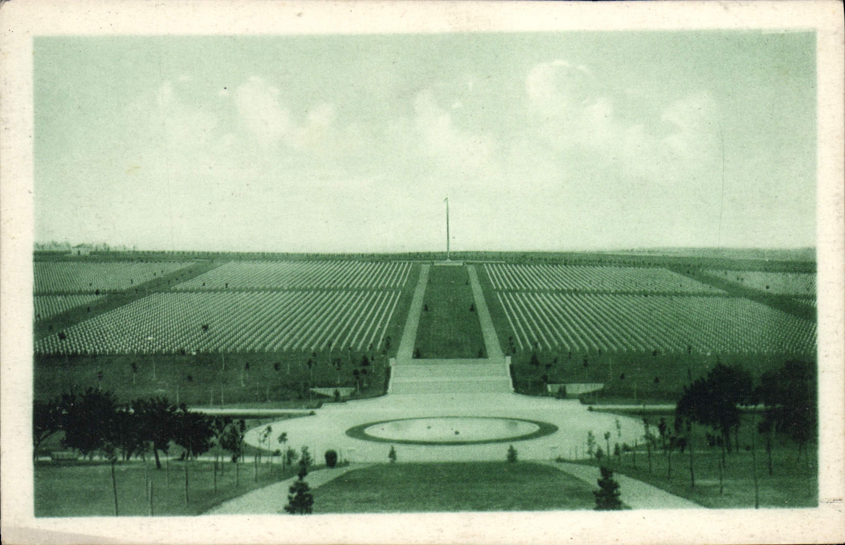 CPA Cimetiere Americain Meuse Argonne Vue generale Militaria