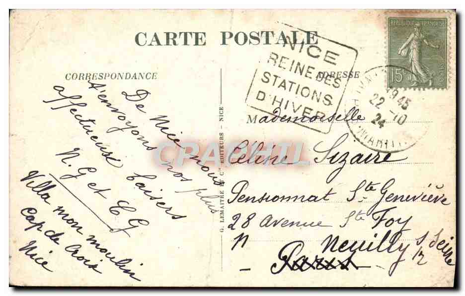 CPA Nice La Jetee Promeande et la Promenade des Anglais — Reverso