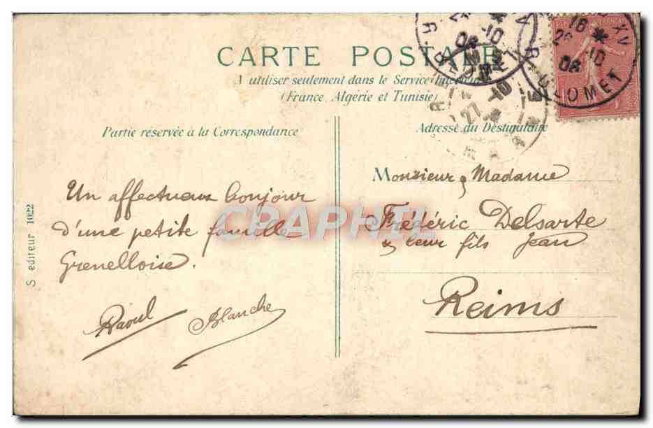 CPA Paris Chambre des Deputes  — Rückseite