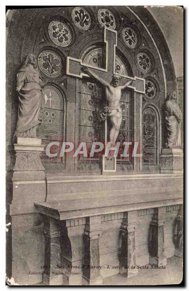 CPA Ste Anne d'Auray L'autel de la Scala Sancta 