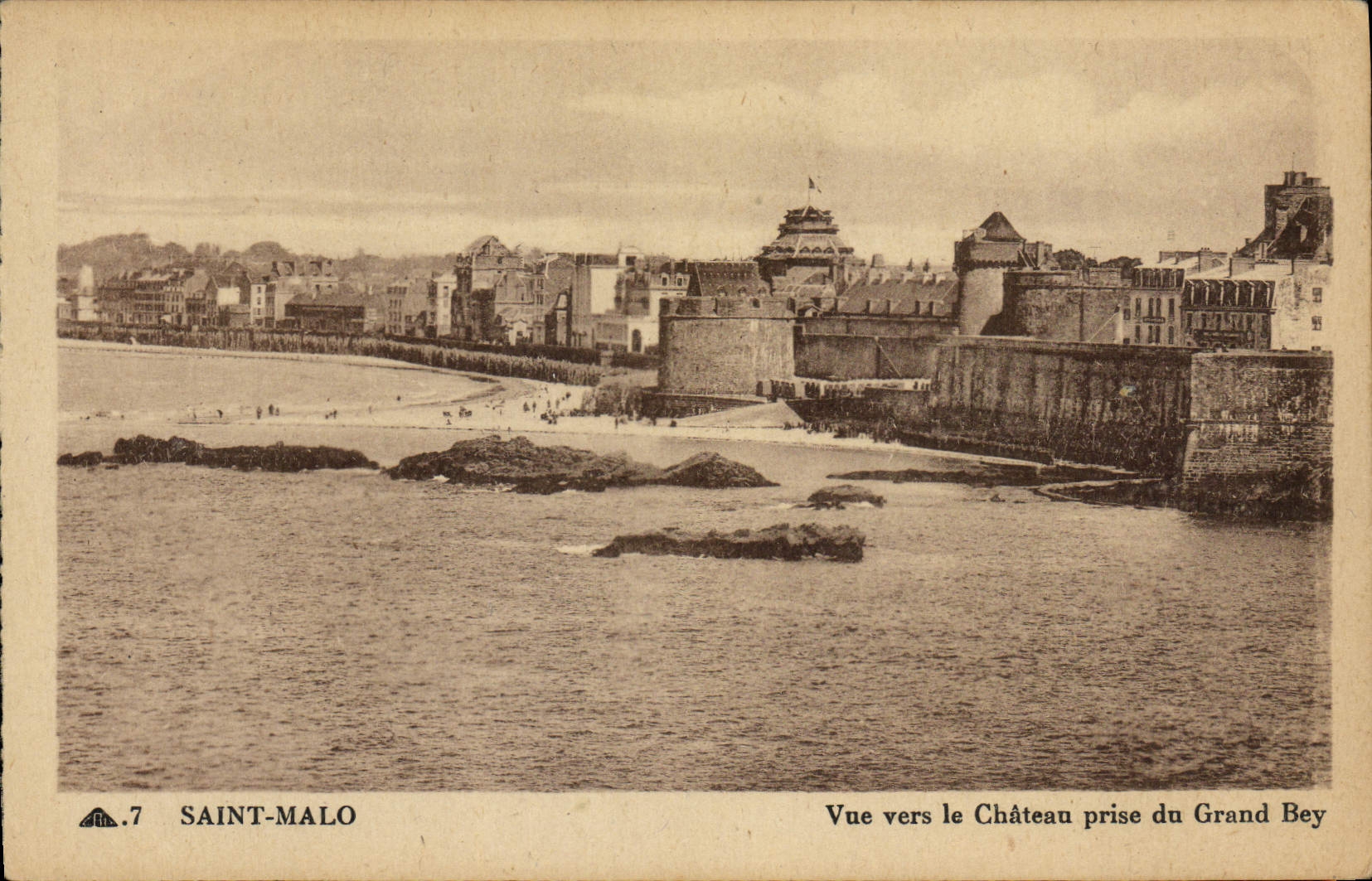 Saint-Malo — Vue vers le Château prise du Grand Bey — Cie des Arts Piézomécaniques, n°7