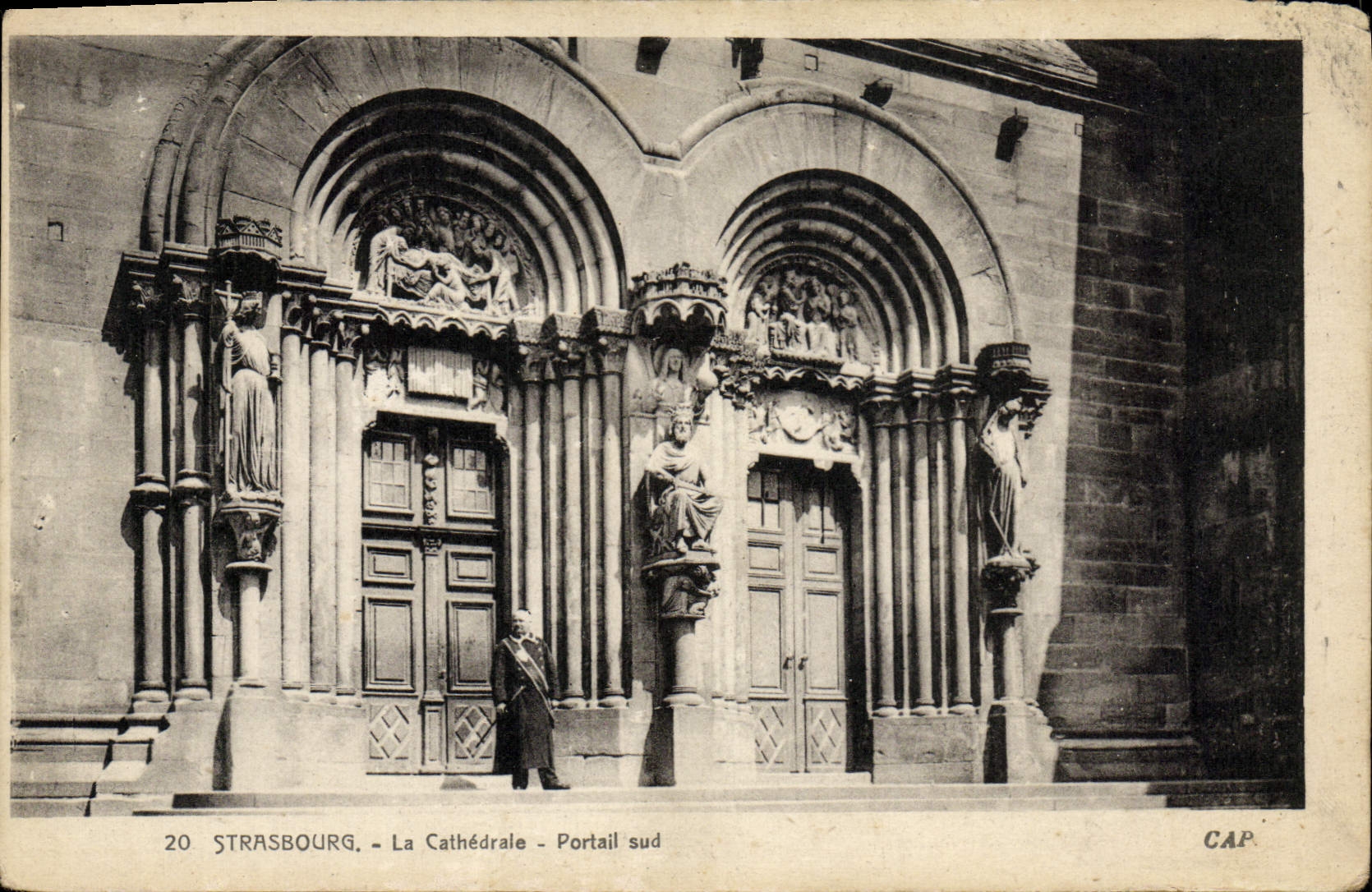 CPA Strasbourg La Cathedrale Portail Sud 