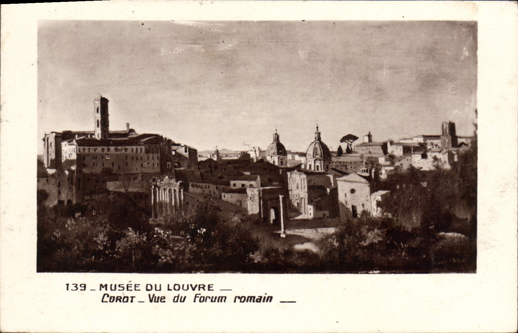 CPA Musee Du Louvre Corot Vue Du Forum Romain