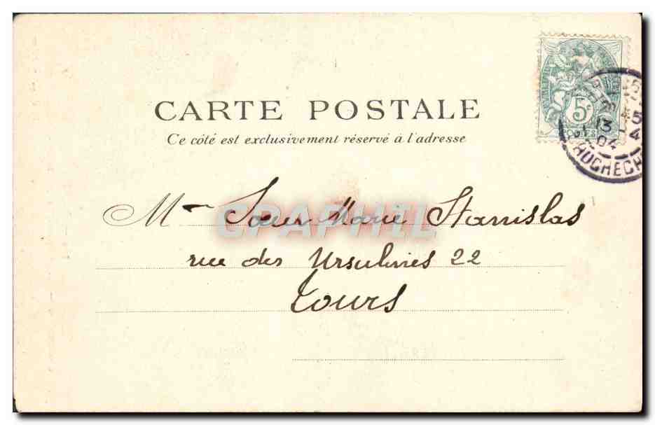 CPA Paris Luxembourg Ancien Couvent Des Filles Du Calvaire — Rückseite