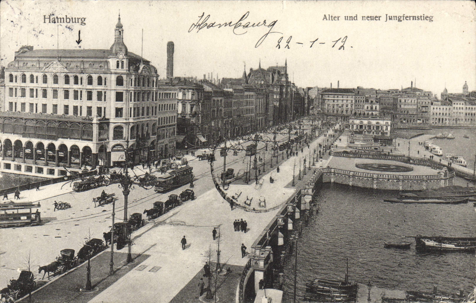 CPA Hamburg Alter Und Neuer Jungfernstieg