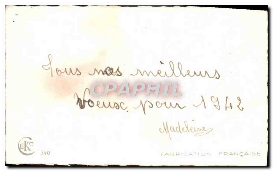 CPA Bonne Annee — Verso