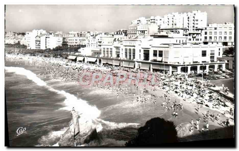 CPM Biarritz La Grande Plage Et Le Casino