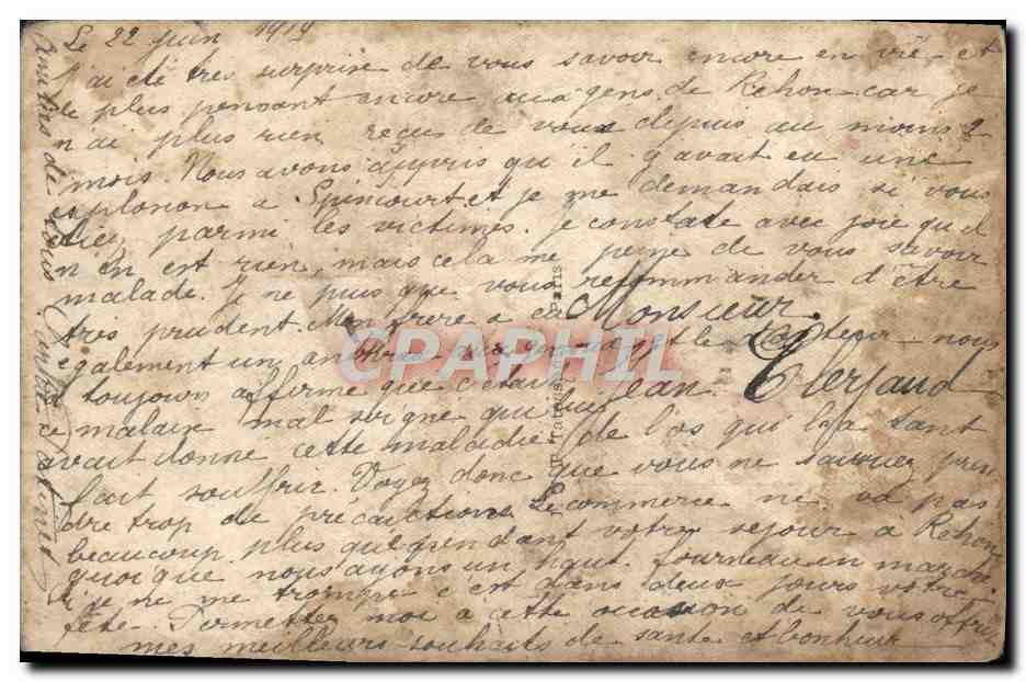 Fille avec roses — carte postale de collection — DIX 694/1 — Achterkant