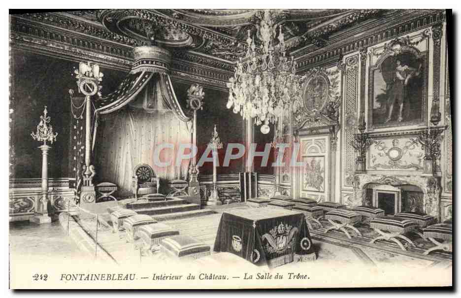 Fontainebleau — Innenansicht des Schlosses — Die Thronhalle
