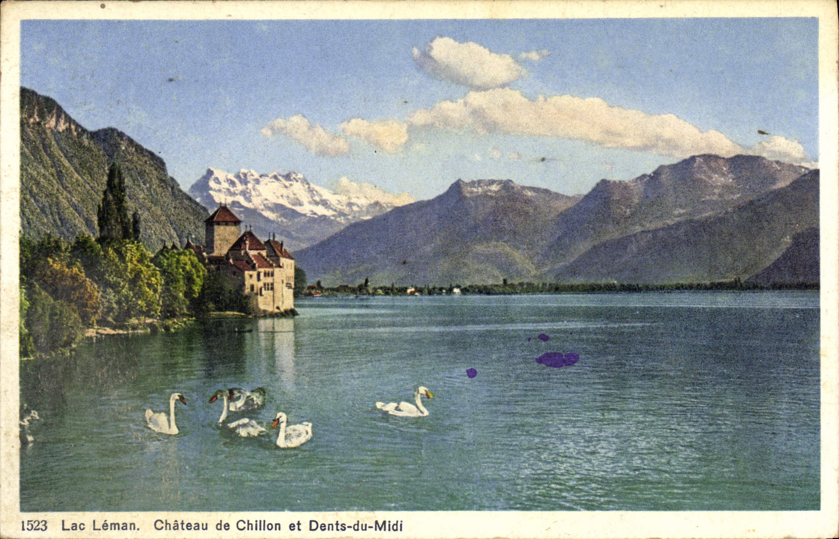 CPA Lac Leman Chateau De Chillon Et Dents Du Midi