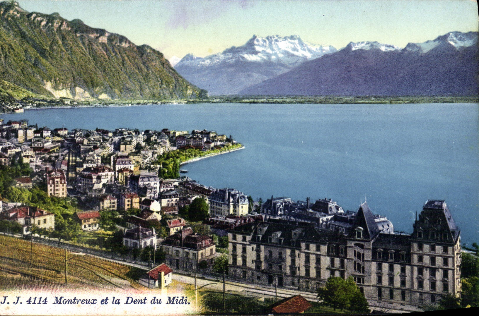 CPA Montreux Et La Dent Du Midi