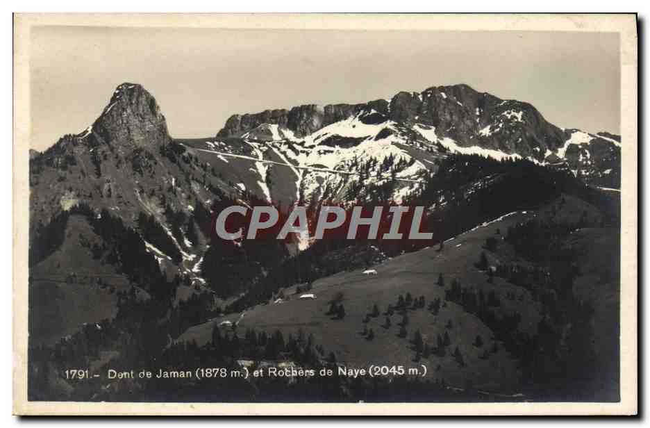 CPA Dent De Jaman Rochers De Naye