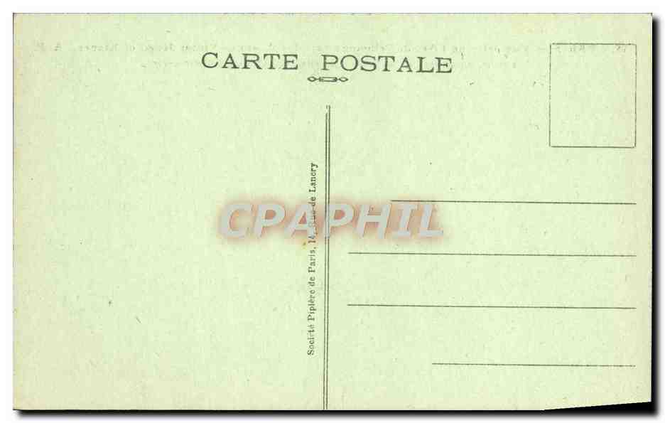 CPA Paris Vue Prise De I'Arc De Triomphe Vers Les avenues Victor Hugo et Kleber  — Rückseite