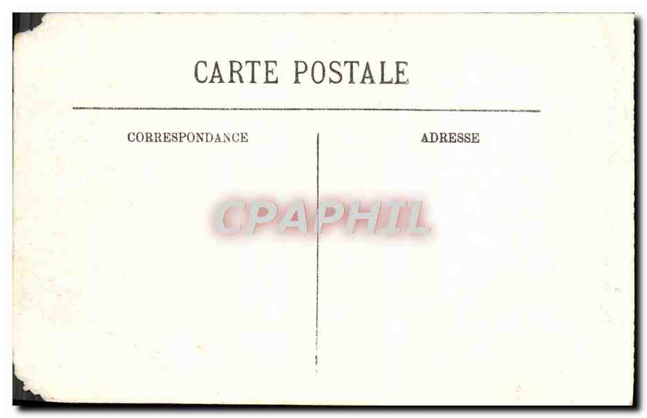 Cartolina d'epoca Fontainebleau Il Palazzo La Cour Des Adieux — Verso