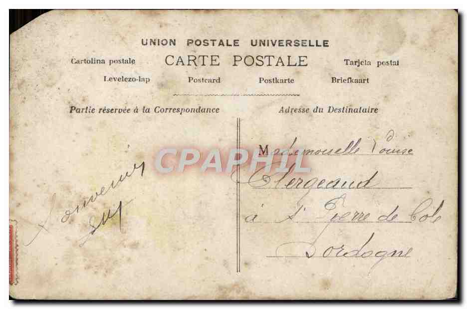CPA Fantaisie Femme Bonne Fete — Rückseite