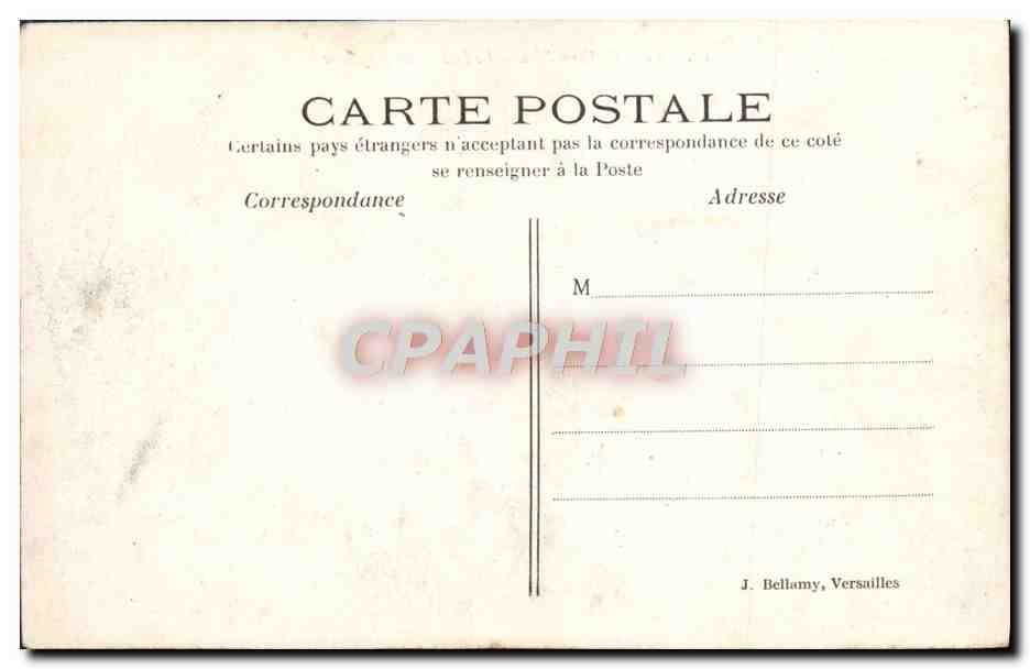 CPA Parc De Versailles Le Bassin De Neptune — Verso