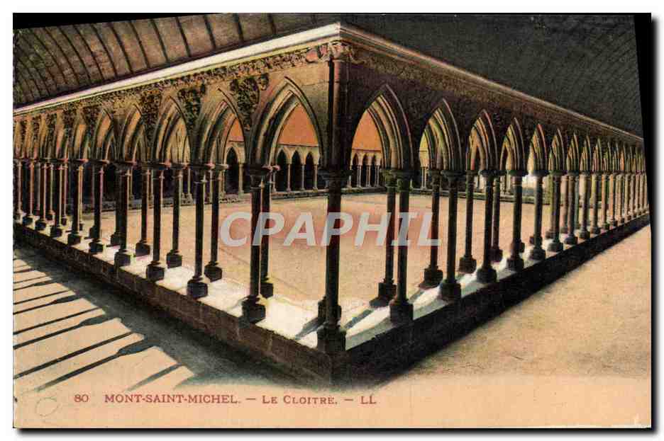 CPA Mont Saint Michel Le Cloitre