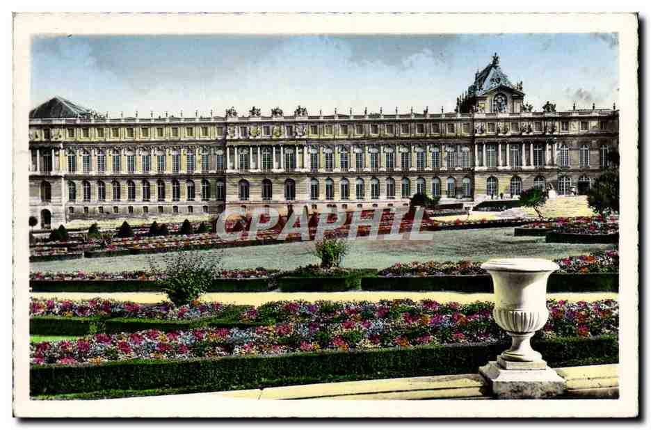 CPM Versailles Le Palais Et Les Parterres