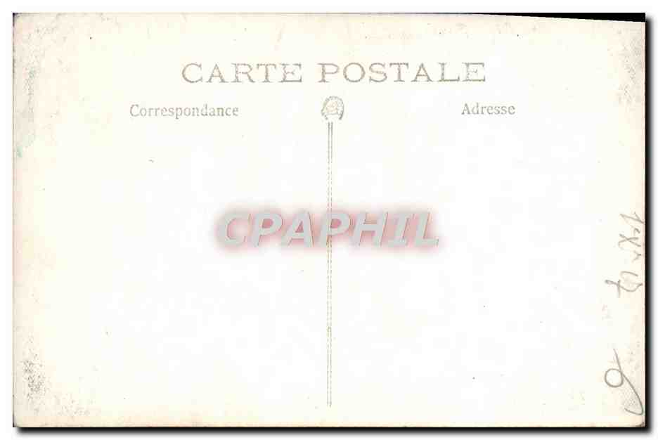 CARTE PHOTO Femme — Verso