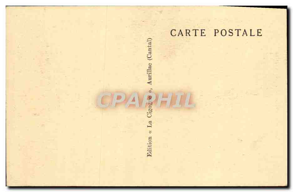 CPA Falaise Et Chaos De Casteltinet Haute Vallee de la Cere — Back