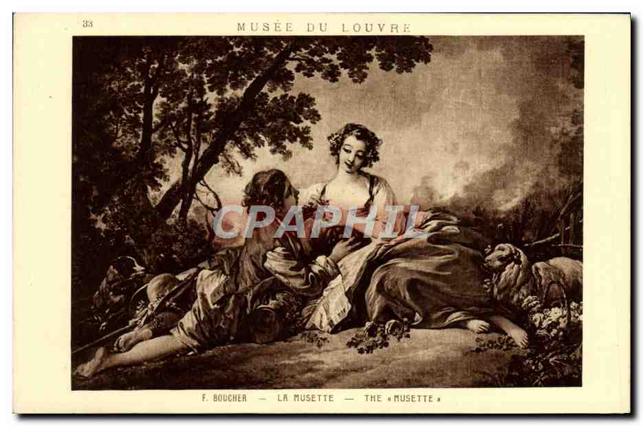 CPA Le Musette Boucher Paris Musee du Louvre