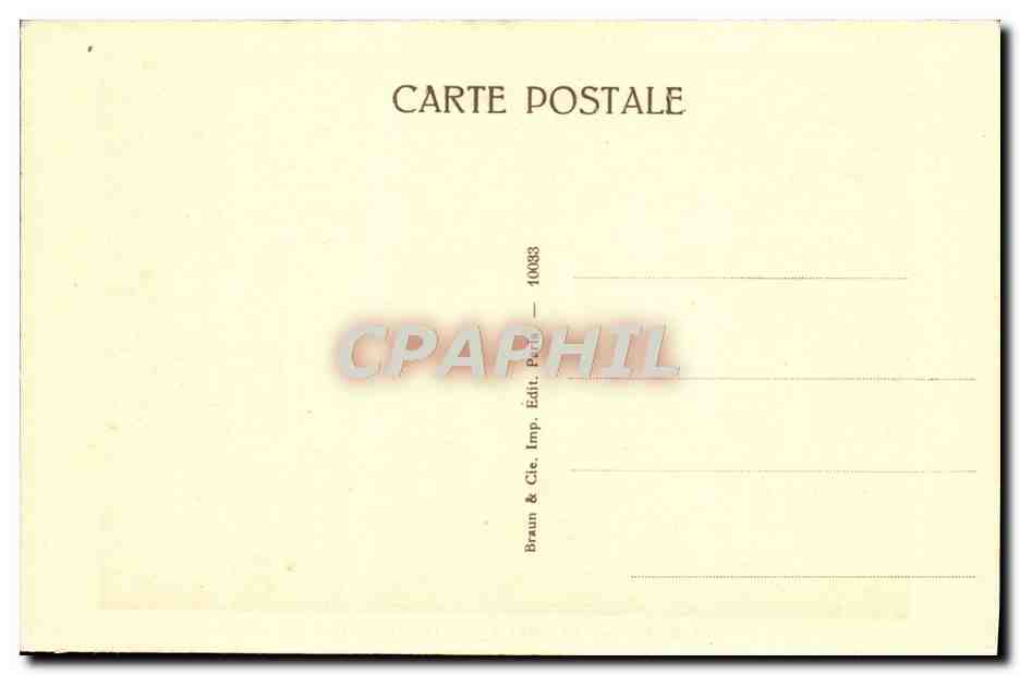 CPA Le Musette Boucher Paris Musee du Louvre — Rückseite