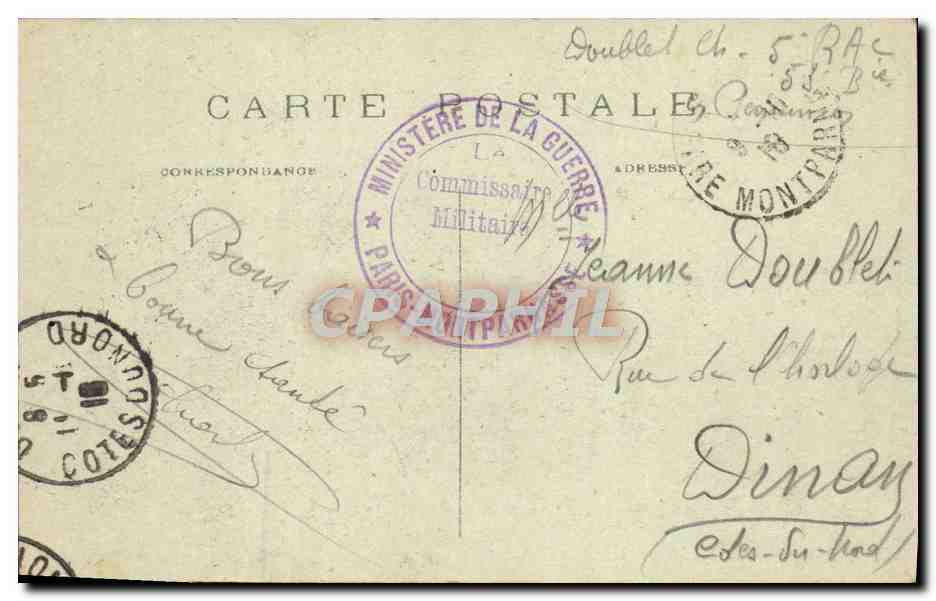 CPA Paris Le Petit Palais des Champs Elysees — Verso