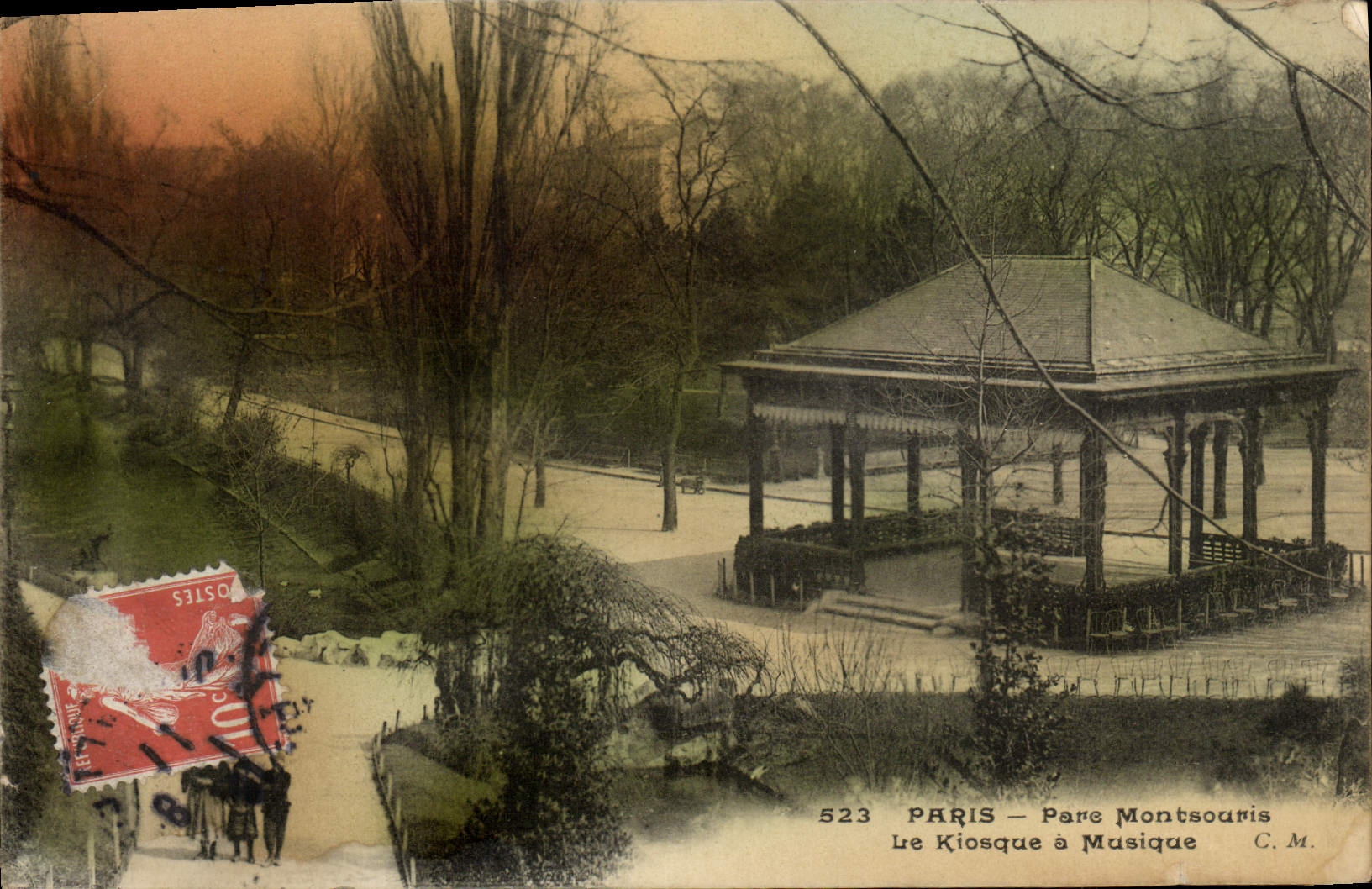 CPA Paris Pars Montsouris Le kiosque a musique