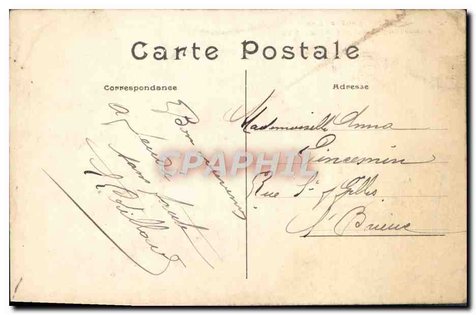 CPA Paris Pars Montsouris Le kiosque a musique — Rückseite