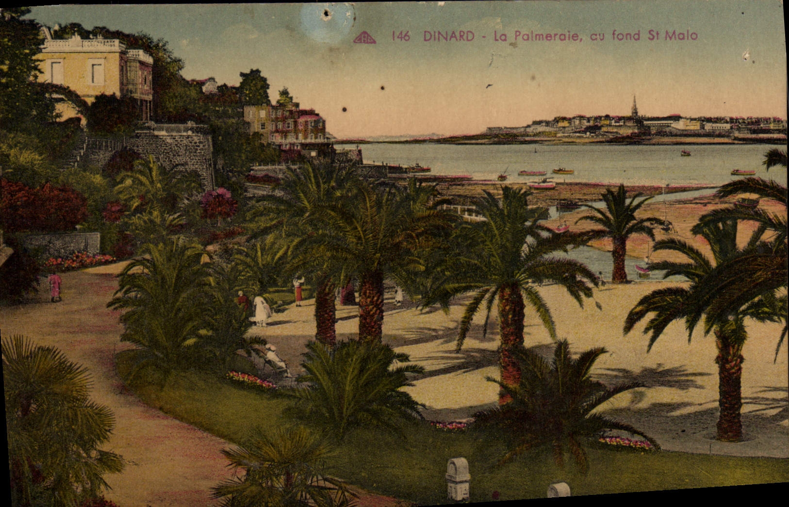 Dinard - La Palmeraie, au fond St Malo — éditeur ABA, n° 146