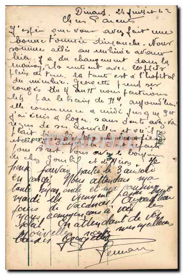 Dinard - La Palmeraie, au fond St Malo — éditeur ABA, n° 146 — Verso