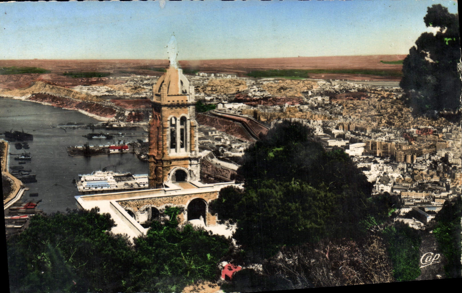 CPM Oran Vue generale prise de Santa Cruz