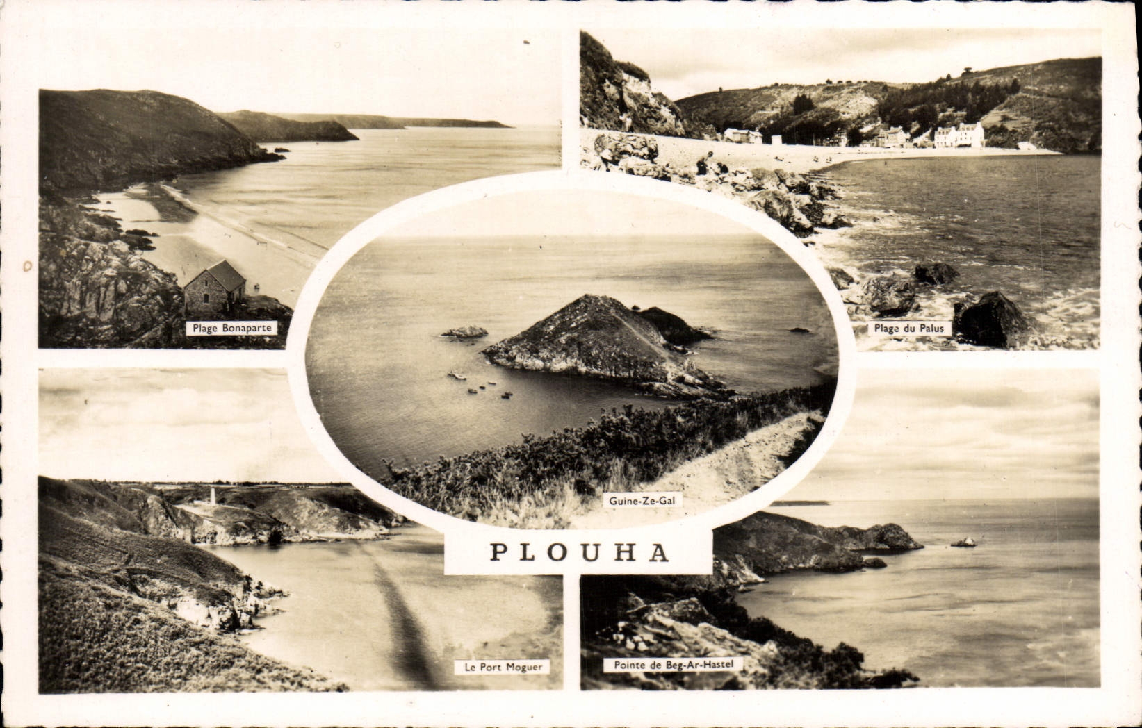 Plouha — Vue panoramique des plages et points de repère — Éditions CABY