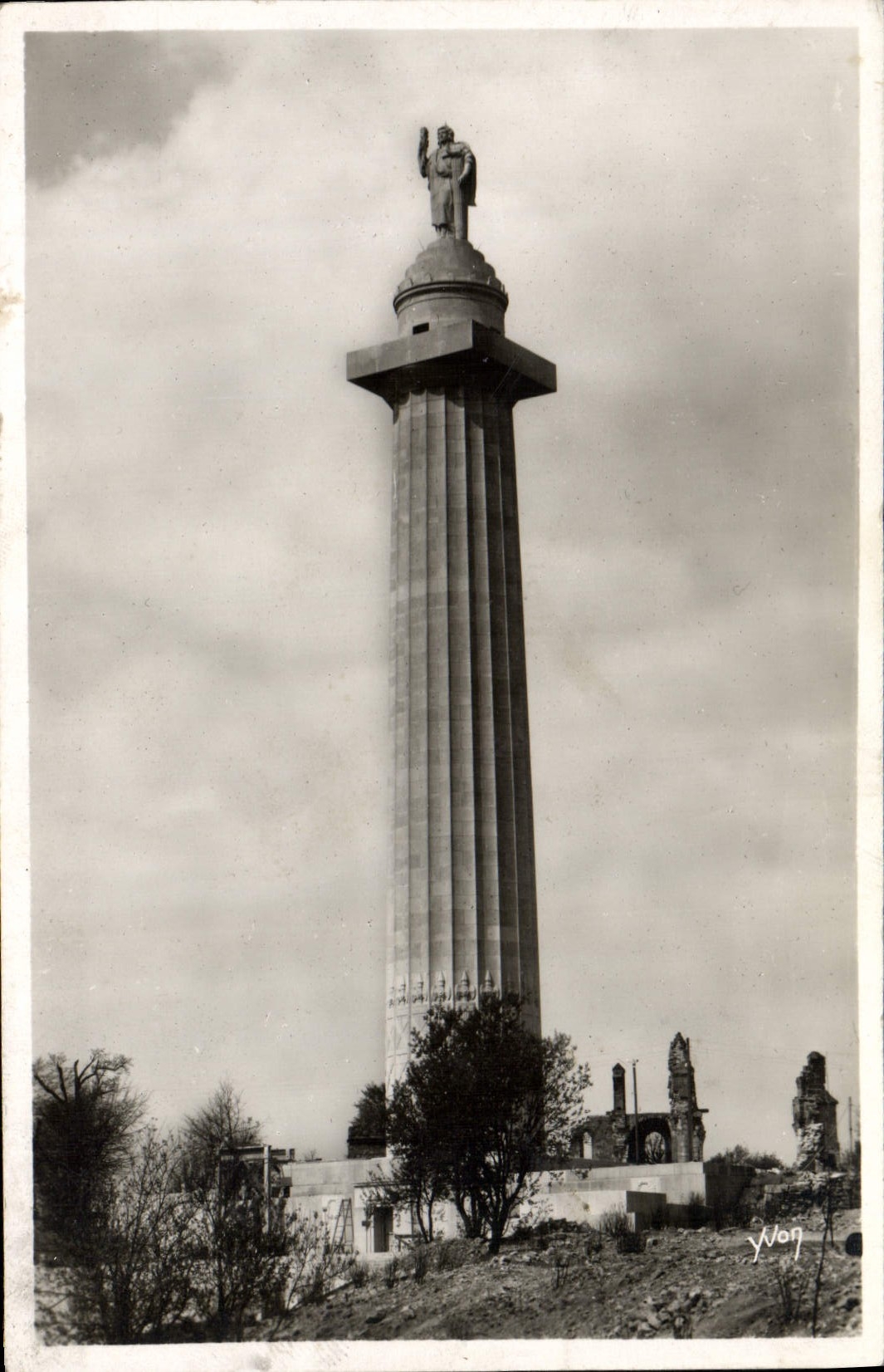 CPA Verdun Monument Americain De Montfaucon Militaria