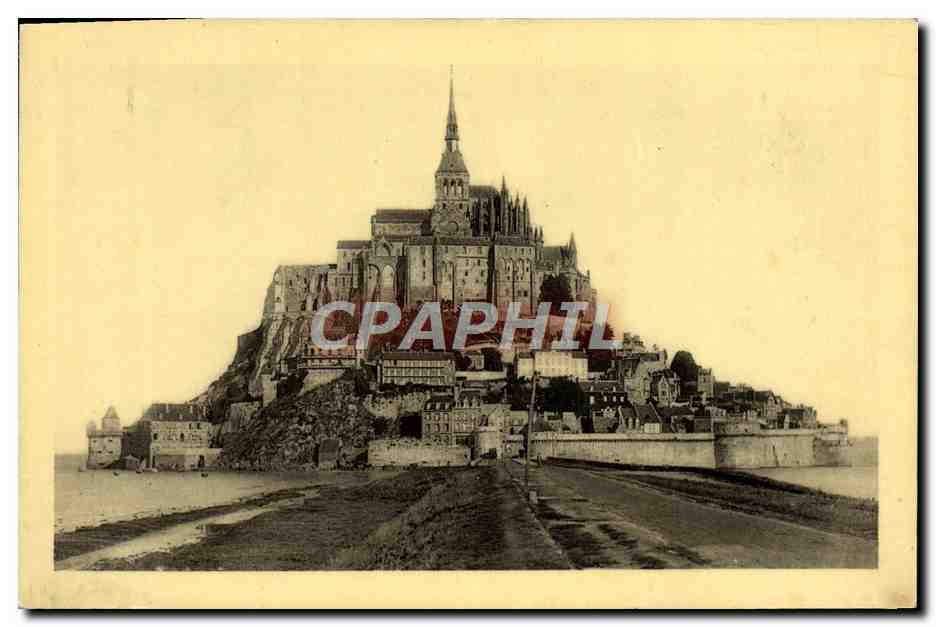 Mont Saint-Michel — Vue générale face sud — Édition des Monuments Historiques, Paris