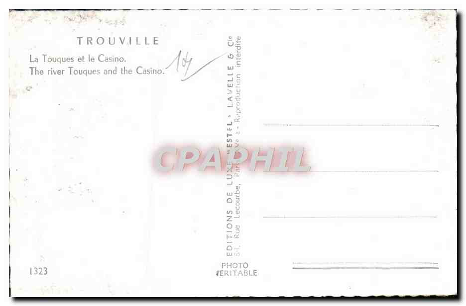 CPM Trouville Le Touquet Et Le Casino Bateau — Back