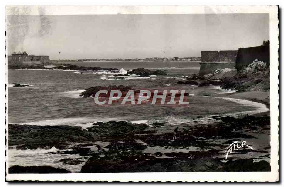Plage de l'Eventail — vue sur le Fort National — Niort