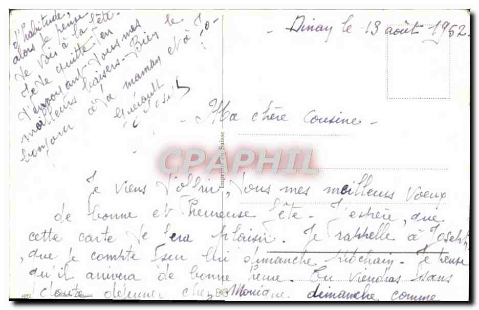CPA Fantaisie Bonne Fete — Verso