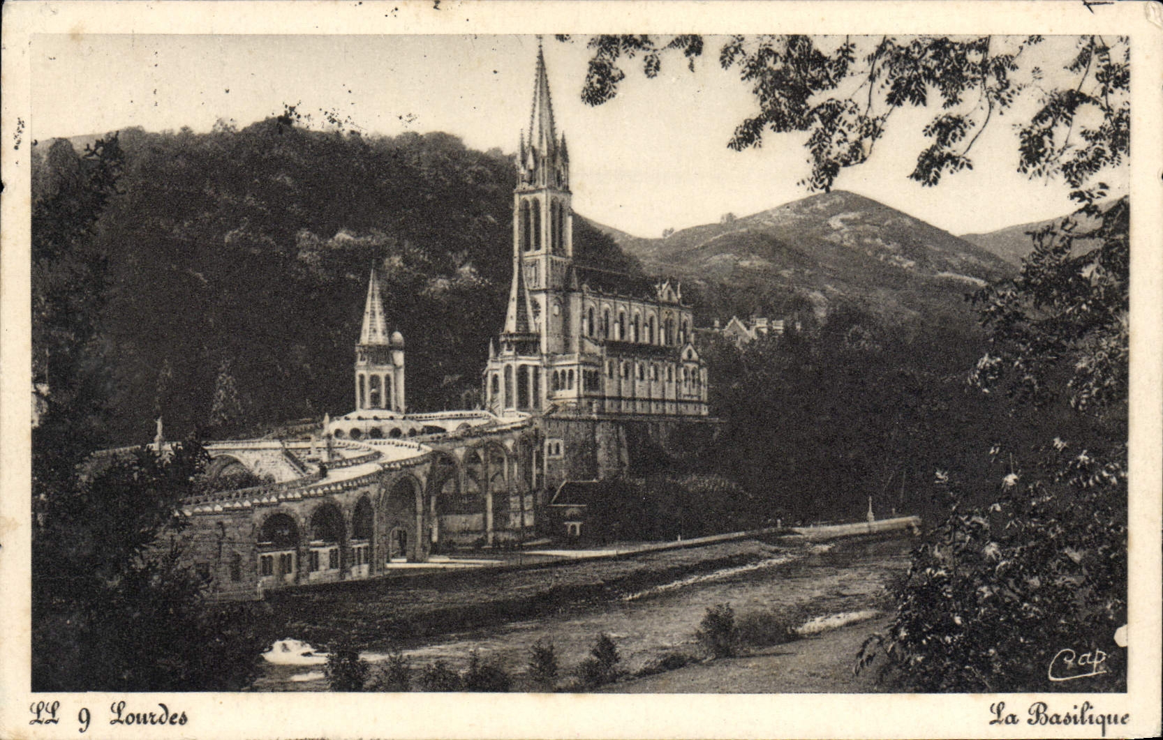 CPA Lourdes La Basilique